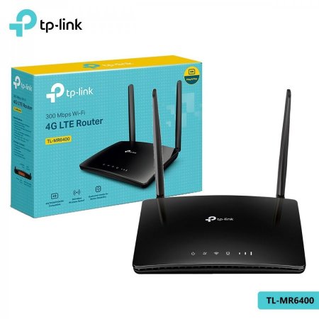  راوتر شريحة لاسلكي 4 جي  Tp-Link TL-MR6400-300Mbps Wireless N 4G LTE Router