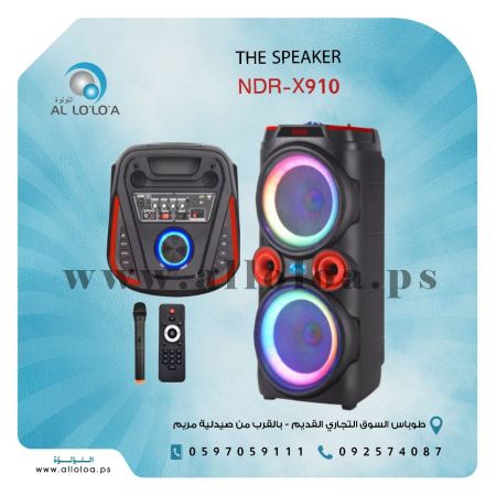  سماعة  دي جي احترافية للحفلات Speaker Professional DJ NDR-X910 /2 IN 1 