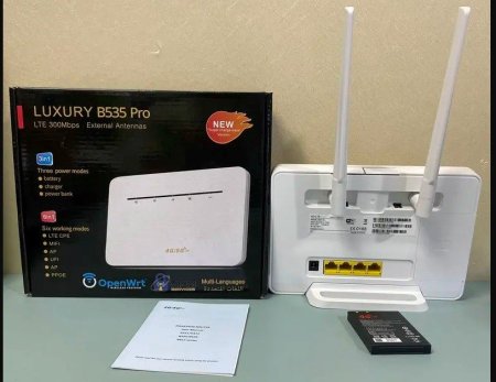 راوتر شريحة لاسلكي 4 جي Router 4G LUXURY B535 Pro External Antennas